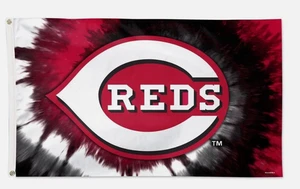 CINCINNATI REDS TIE DYE 3'X5' DELUXE FLAG WINCRAFT *NEW* - Picture 1 of 1
