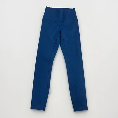 Lululemon Leggings Womens Size 4 Blue Yoga Athleisure Casual Workout - Image 1 of 4