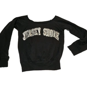 Miami Style Damen Sweatshirt klein "Jersey Shore" Pailletten Engelsflügel  - Bild 1 von 6