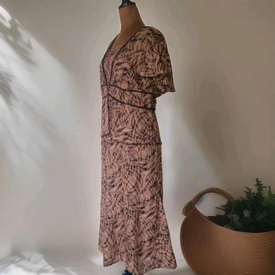 Sag Harbor Dress And Top Set Size 12 Petite 90s Brown Black Whimsy Fairy Boho - Image 1 of 4