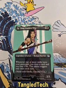 MTG Magic the Gathering Zanna Regolare, Fearless l"Cie Borderless FFXIII - Foto 1 di 2