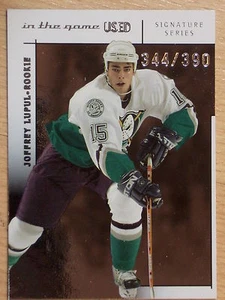 Bap-Itg 2004 Signature Series - tarjeta de novato Joffrey Lupul #344/390 - Imagen 1 de 8