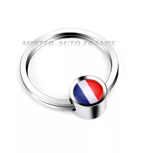 Porte Clé FRANCE Drapeau Bmw Audi Mercedes Peugeot Renault Citroen anneau Clef + - Imagen 1 de 6