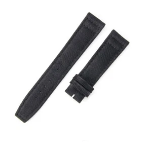 Premium Cowhide Leather Nylon Canvas Watch Band Strap Military20/21/22mm for IWC - Picture 1 of 33
