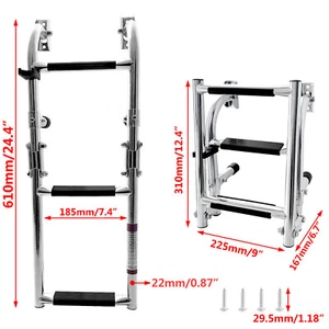 Escalera De Popa Para Lanchas/yates Acero - Imagen 1 de 4