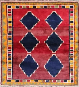 Persiaan Qashqaai Tribal Wool Rug Hand-Knotted 204 x 140 cm (6.69 x 4.59 ft) - Picture 1 of 9