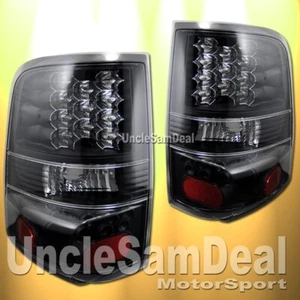04-08 FORD F150 EURO CLEAR LENS LED L.E.D. TAIL LIGHTS BLACK PAIR DIRECT PLUG IN - Bild 1 von 2