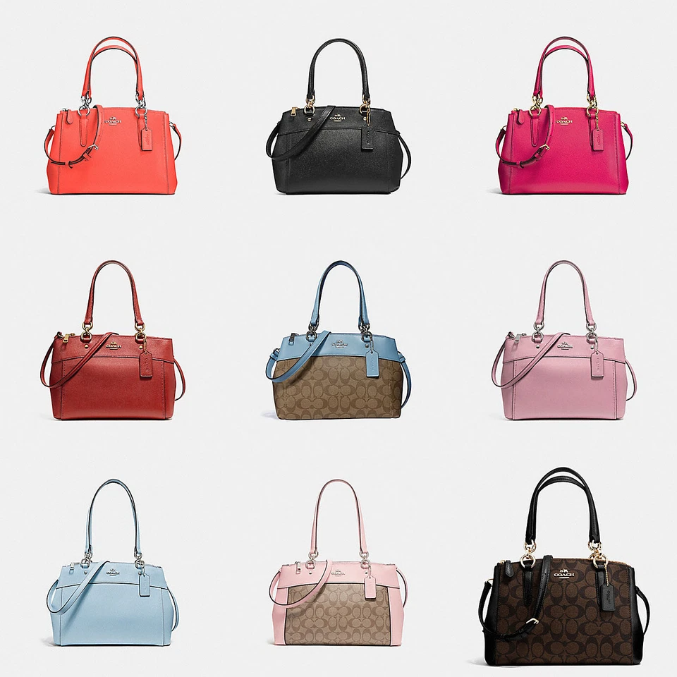 COACH Crossgrain Leather Signature Christie Carryall - Image 1 of 1