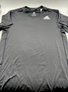 Adidas TechFit Training Shirt Men's Size M Black Short Sleeve New - Picture 1 of 3