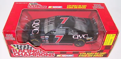 Racing Champions 1996 1:24 GEOFF BODINE #7 QVC Ford Thunderbird Foto 1 de 4