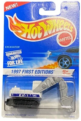 Hot Wheels 1997 First Editions #512 Excavator White/Blue 3 of 12 - Image 1 of 2