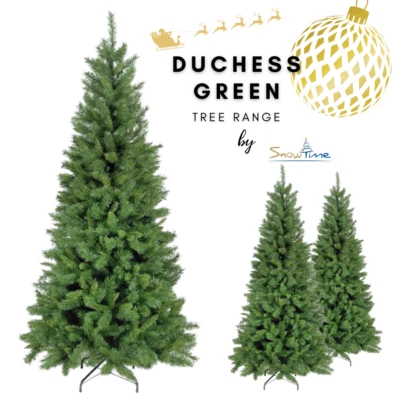 6ft 7ft NEW DUCHESS GREEN ARTIFICAL HINGED CHRISTMAS TREE - Image 1 of 4