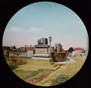 Magische Laterne Dia DER VERTRAGSSTEIN LIMERICK UM 1887 FOTO IRLAND ANTIK  - Bild 1 von 3