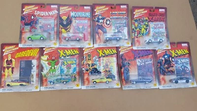 Johnny Lightning Marvel Series Cars Lot of 9 - Image 1 of 4