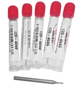 3/64 Zoll (0,0468 Zoll) 4 Flöte Hartmetall Schaftfräser 5er Pack 120-4046 Kostenloser Versand - Bild 1 von 1