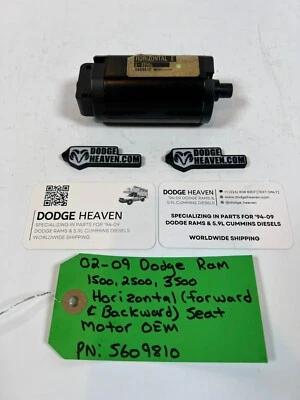 Dodge Ram 2002-2009 asiento eléctrico horizontal motor delantero y trasero OEM Foto 1 de 4