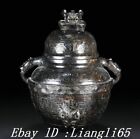 8 Old China Han Dynastie Naturliche Hetian Jade Dragon Beast Jar Topf Crock