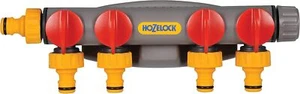 Hozelock 2150 Conector de grifo de 4 vías Manguera de agua de jardín Tubo Temporizador de riego - Imagen 1 de 4