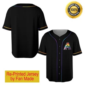 Custom Name - Diamondbacks Pride Night Special Baseball Js Giveaways 2025 - Picture 1 of 4
