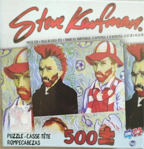 Steve Kaufman Modern Van Gogh Puzzle 19" X 13” Inch 500 Piece - Picture 1 of 3