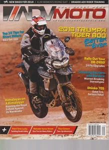 ADV MOTO ADVENTURE MOTORCYCLE MAGAZINE SEPT/OCT 2018, DUAL SPORTS NEWS. - Picture 1 of 1