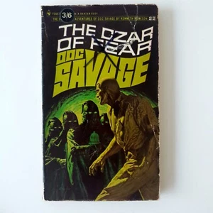 DOC SAVAGE: The Czar of Fear by Kenneth Robeson #22/F3667 bantam book in foil - Picture 1 of 4