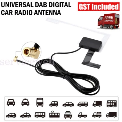 Universal Glass Mount DAB Digital Car Radio Aerial Antenna with SMB - image 1 of 4