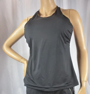 NWT $89 Athleta Size 38D/DD Black Maldives High Neck Tankini Tank Top #405829 - Picture 1 of 11