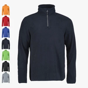 PRINTER- Herren Fleece Pullover mit 1/4 Zip Frontflip Sweatshirt Troyer - Bild 1 von 12
