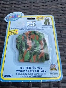 New Webkinz Army Pants Toy Pet Clothes C26 - Picture 1 of 1