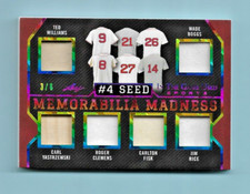 2022 Leaf ITG Memorabilia Madness 12 JERSEY/BAT Card! Williams-Fox-Boggs++ #3/6!