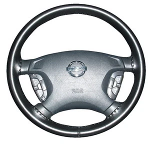 BLACK 2012 2013 Ford Transit Connect Leather Steering Wheel Cover Wheelskins AXX - Image 1 of 4