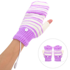 Woolen Yarn Gloves for Working Out Heated Laptop Rechargable Batteries Miss