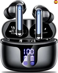 Auriculares Inalámbricos Bluetooth, 2024 Auriculares Bluetooth 5.3 HiFi Estéreo - Imagen 1 de 9