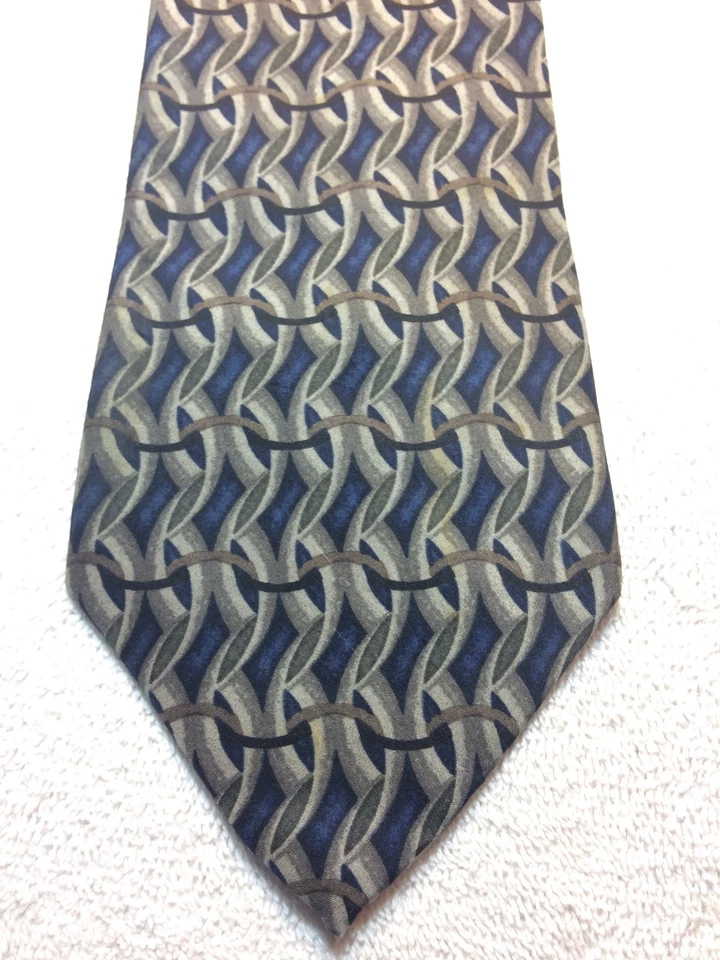 CORBATA HOMBRE GEOFFREY BEENE 3,75 X 59 AZUL CON GRIS Foto 1 de 4