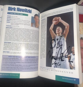 Signed 1998 Dallas Mavericks Media Guide Dirk Nowitzki Steve Nash AUTO +12 JSA - Picture 1 of 23