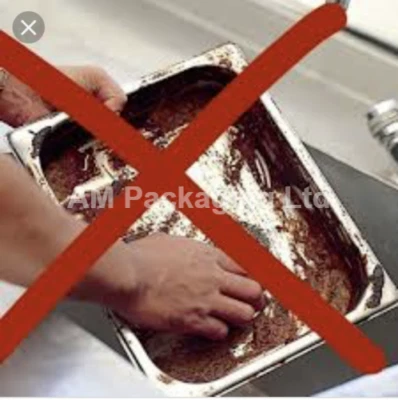 EASYLINERS * Size 1 Easy liner Bain Marie Clear Liner For EL1/4 (QUARTER) Pot x 100 XB0910