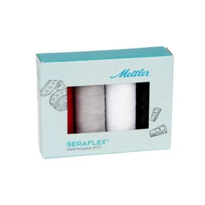 Amann Mettler Seraflex No.120 Elastik-Garnset (4 Farben/ 130 m) - Bild 1 von 2