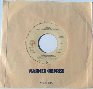 ZAPP - Dance Floor Part 1 & 2 - vinyl 45rpm 1982 Warner Bros 7-29961 - Imagen 1 de 3