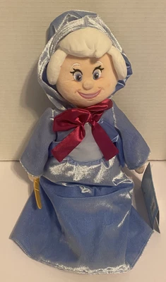 Disney store Cinderella 70 years fairy godmother blue dress wand plush with tags - Image 1 of 4