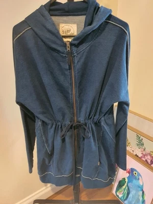 Sudadera con Capucha Rip Curl Azul Índigo Cremallera Completa Playa Surf Algodón Talla 12  Foto 1 de 4