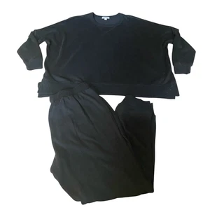 Mud Pie schwarz Damengröße Small Loungewear Jogginghose Langarmshirt Set - Bild 1 von 12