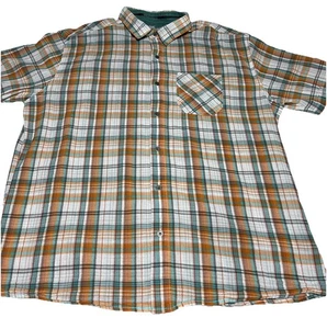 Kuhl Hemd orange kariert Kurzarm Button Down Herren XXL Outdoor Wandern - Bild 1 von 10