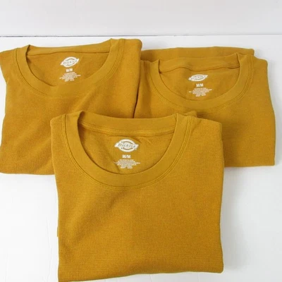 Lote de 3 Pulôveres Femininos Camisa Térmica Dickies Manga Longa M Amarelo Dourado Novo com etiquetas - Imagem 1 de 4