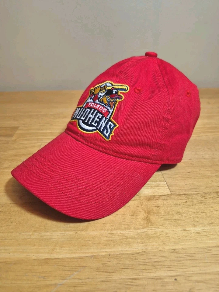 Toledo Mud Hens Minor League Baseball Adjustable Hat Cap Red Embroidered Logo - Image 1 of 4