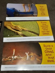Camel Advertising banner style Posters X3 VGC Great Display Pieces - Picture 1 of 24