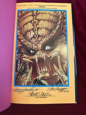 Predator Vol. 1 Graphic Novel HC 3X Signatures Free Shipping Within Canada - Image 1 of 4
