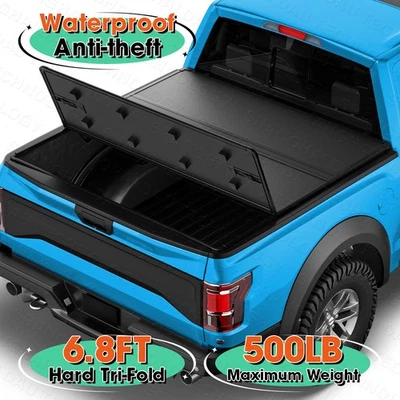 Tonneau Cover Tri-Fold Bed Hard 6.9ft for 1999-2025 Ford F250 F350 Superduty - Image 1 of 4