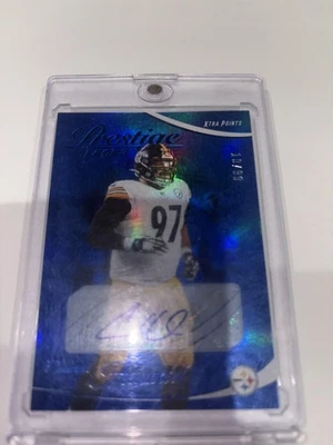 Cameron Heyward AUTO 2023 Panini Prestige # /99 Xtra Points Premium Blue #244 SP - Image 1 of 2