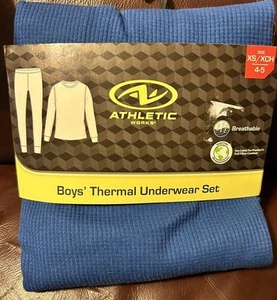 Athletic Works Boys Thermal Waffle Underwear Set Royal Blue XS (4/5) NWT - Picture 1 of 4
